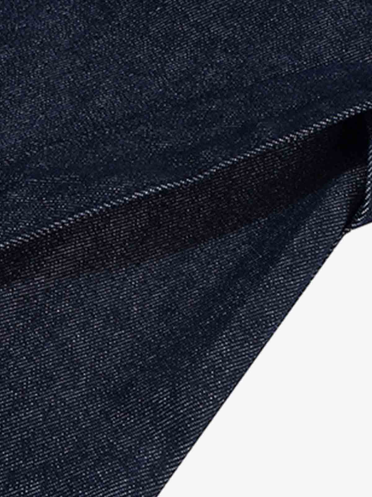 Pleated Panel Patchwork Denim Shorts - Image 9