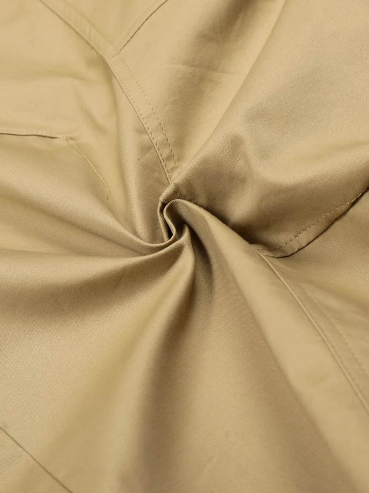 Pleated Utility Pocket Wide Leg Cropped Cargo Pants - Image 7