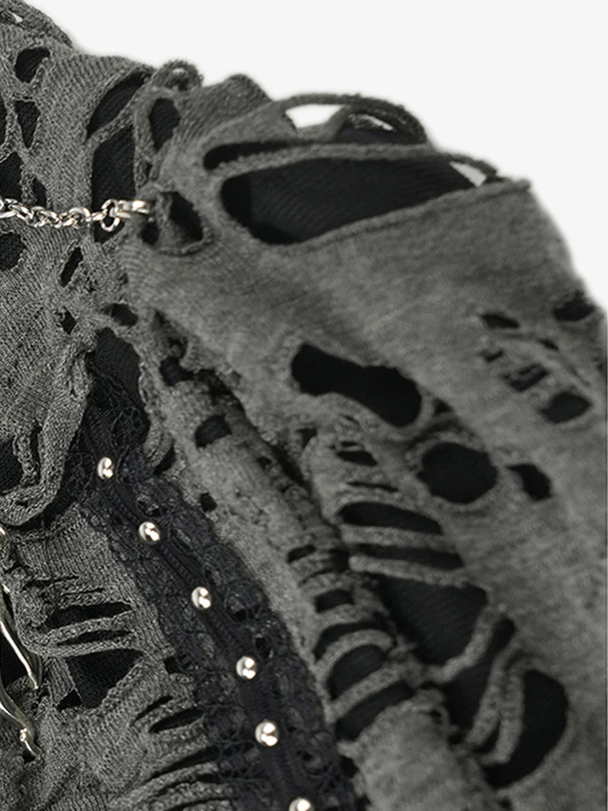 Punk Gothic Lace-Up Bow Earflap Trapper Hat - Image 10