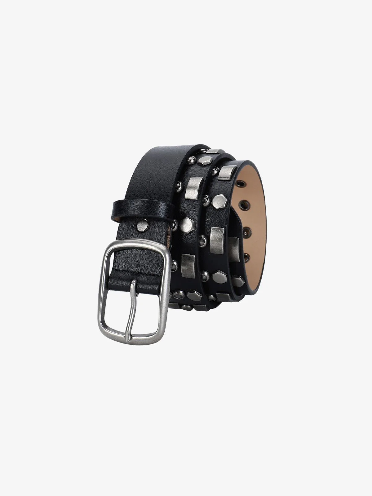 Punk Style Rivet PU Leather Belt - Image 3