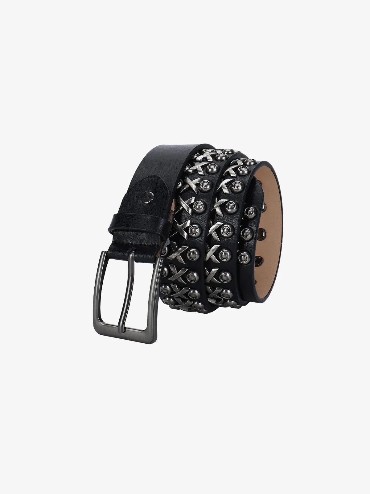 Punk Style Rivet PU Leather Belt - Image 4