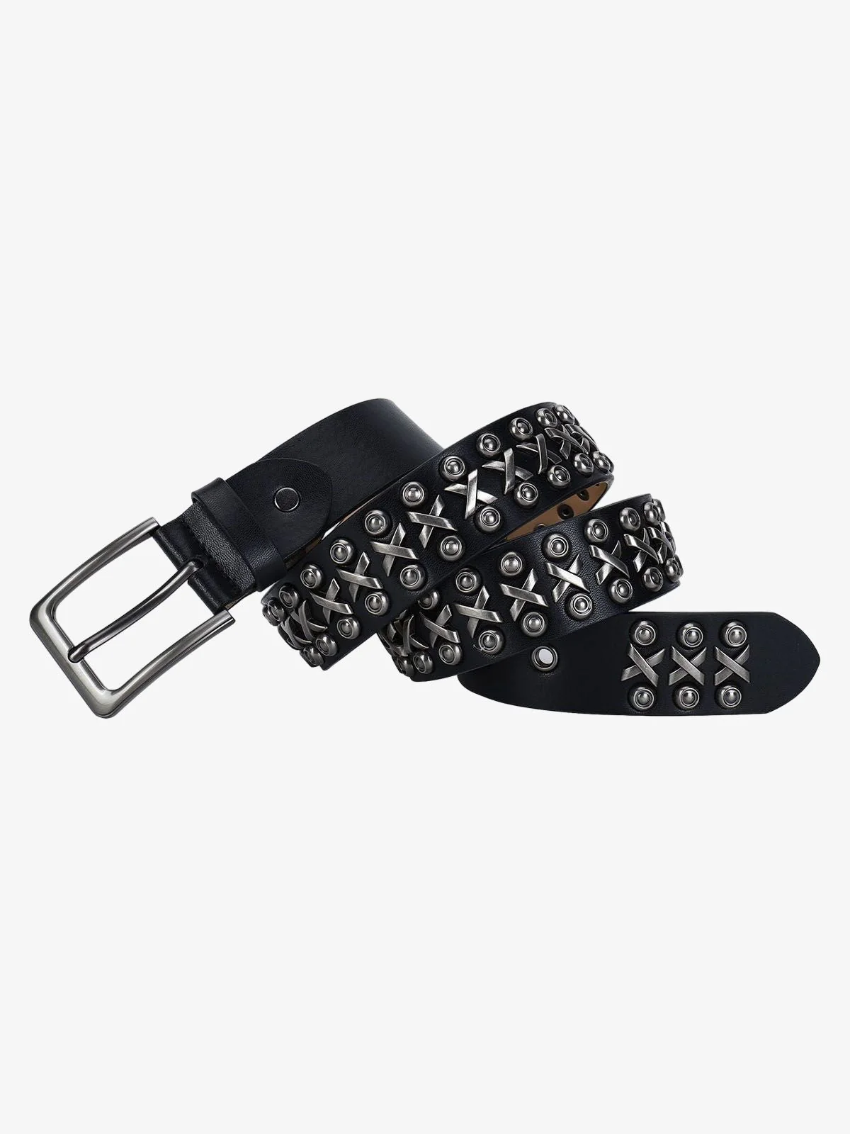 Punk Style Rivet PU Leather Belt - Image 5