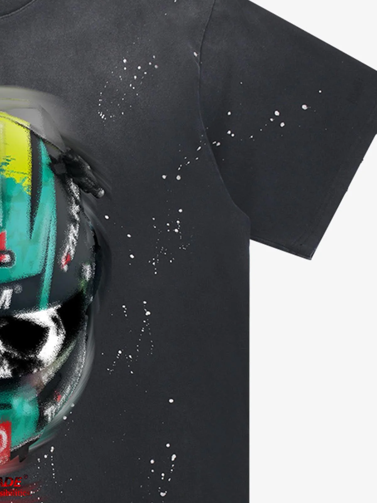 Racing Helmet Graphic T-Shirt - Image 8