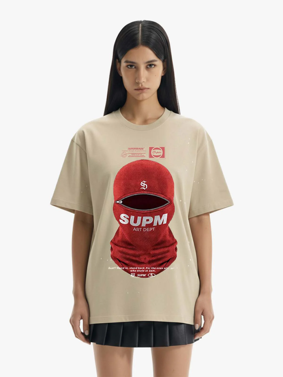 Red Balaclava Graphic T-Shirt - Image 3
