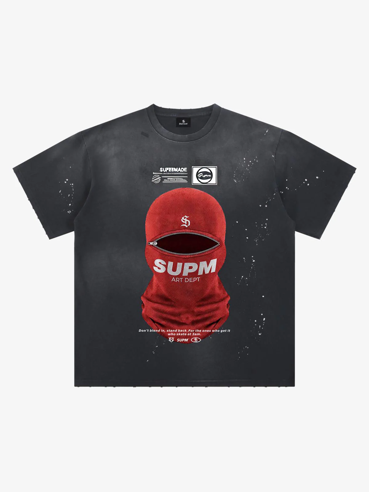 Red Balaclava Graphic T-Shirt - Image 6