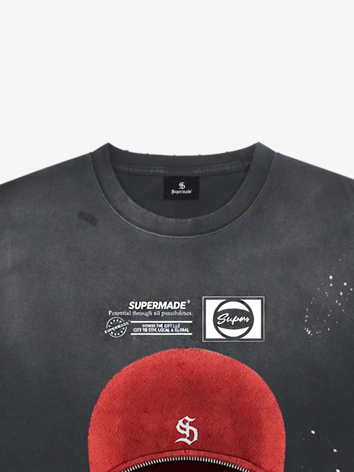 Red Balaclava Graphic T-Shirt - Image 7