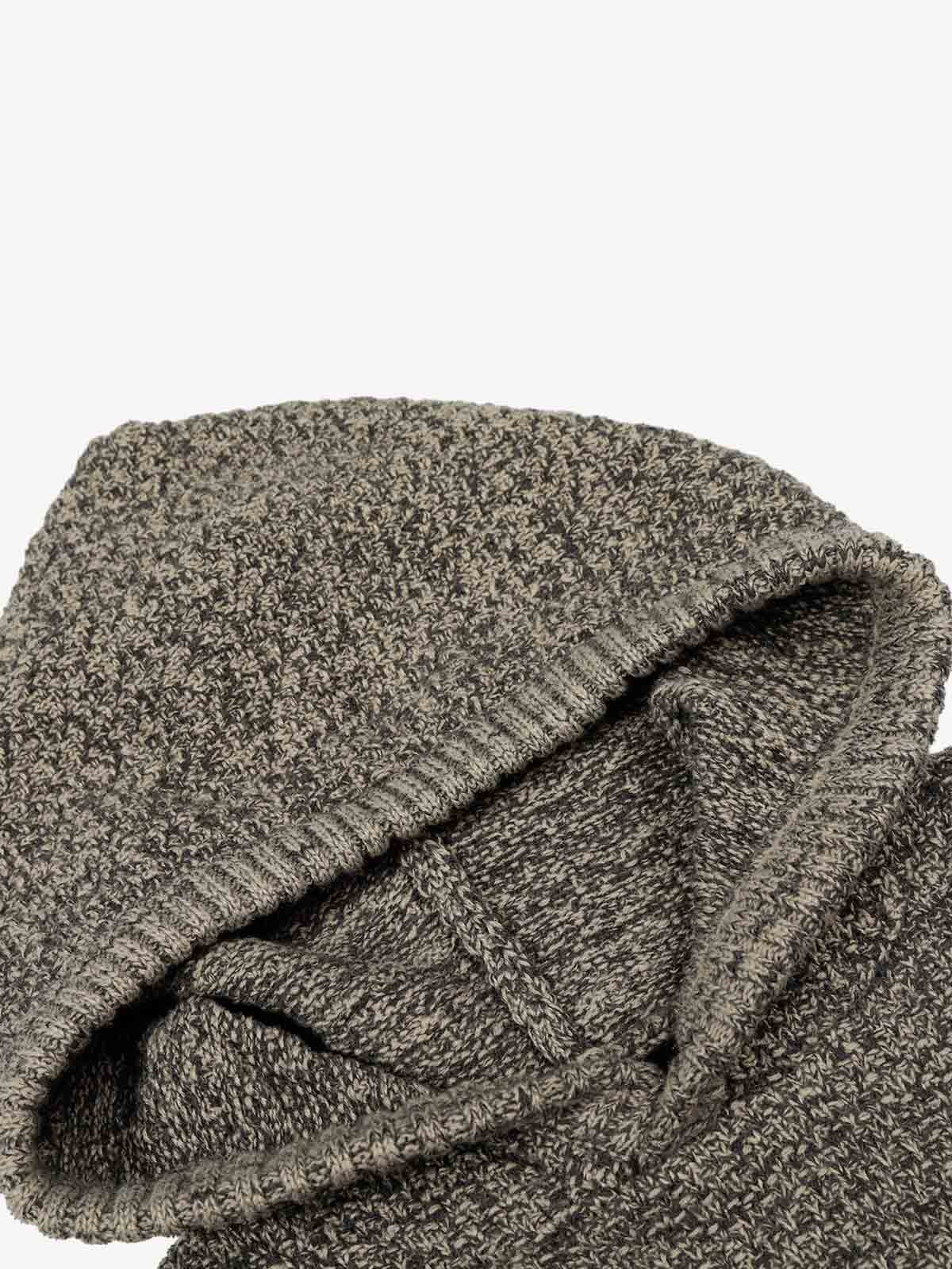 Relaxed Fit Knit Hooded Pullover Hoodie Sweater - Image 5