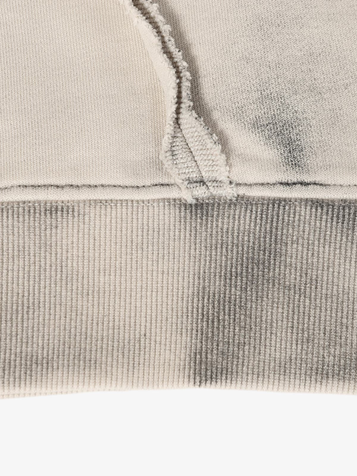 Retro Asymmetric Zip Up Deconstructed Hoodie - Image 15