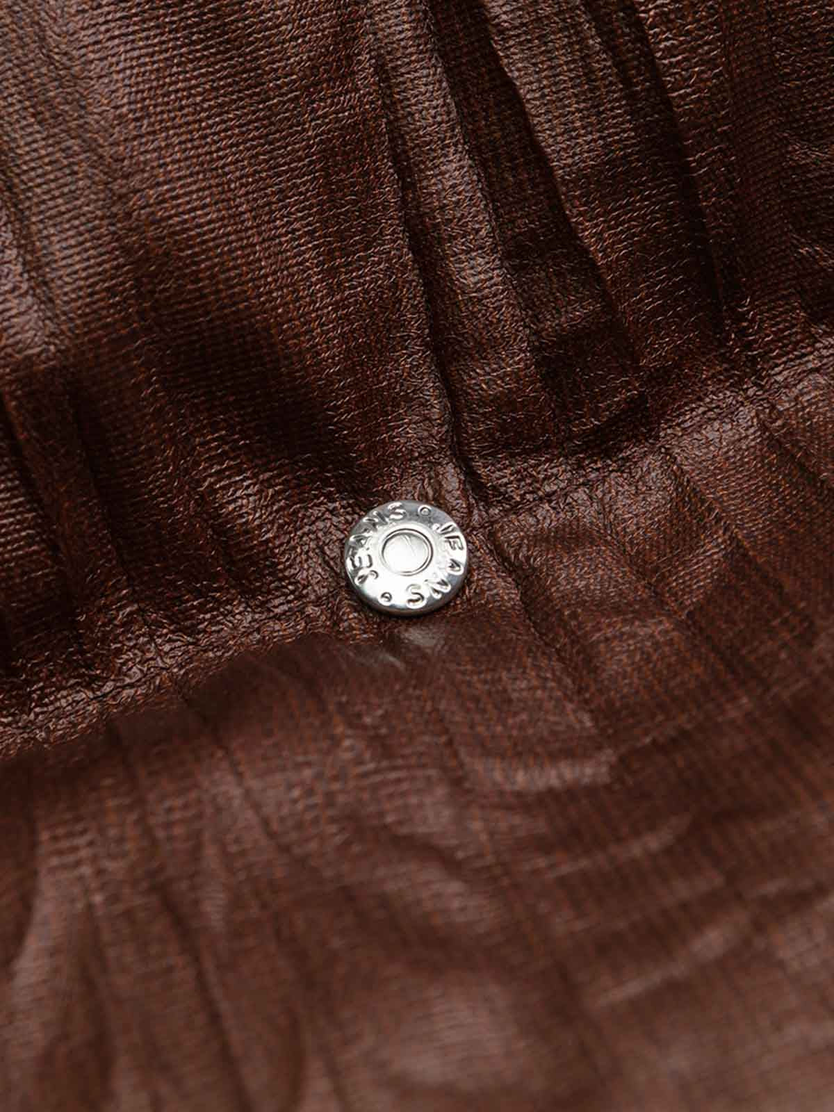 Retro Buckled High-Neck Crinkle Puffer Jacket - Image 10