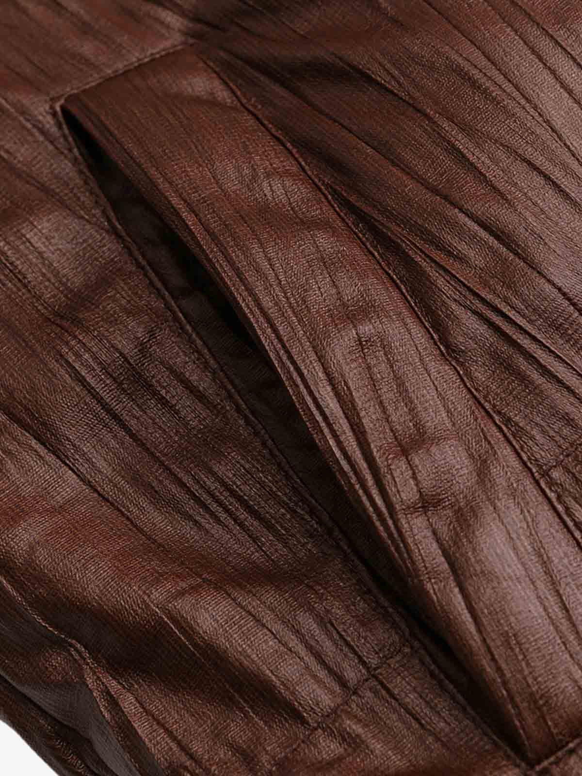 Retro Buckled High-Neck Crinkle Puffer Jacket - Image 9