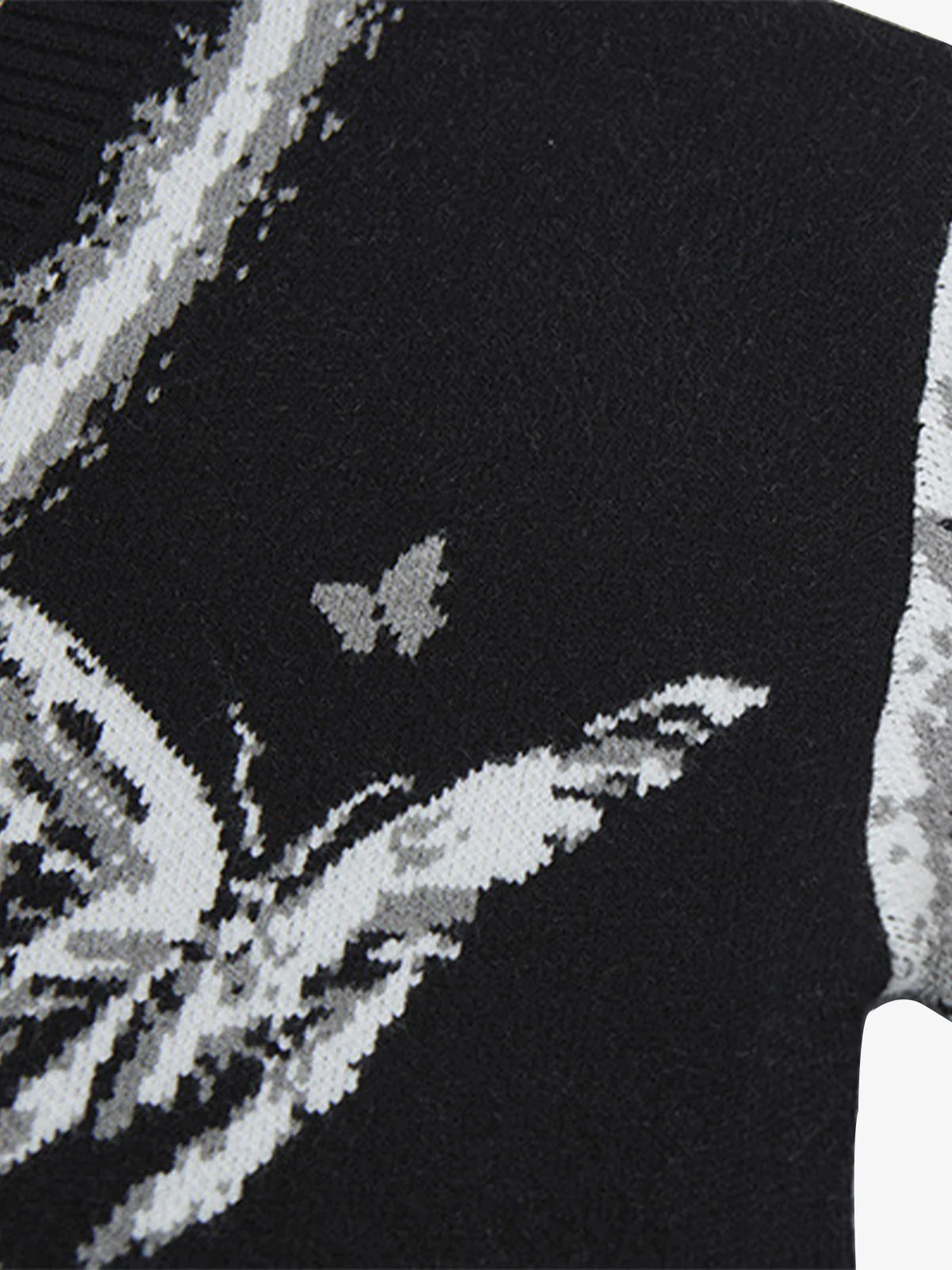 Retro Butterfly Gradient Knit Cardigan Sweater - Image 13