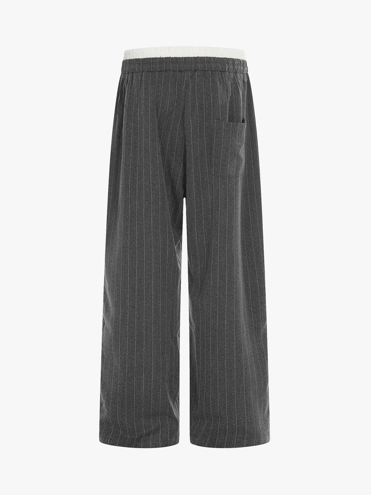 Retro Color-Blocked Striped Stand-Collar Tracksuit - Image 6