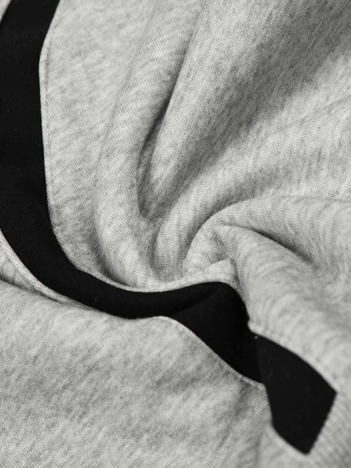 Retro Contrast Panel Drawstring Sweatpants - Image 8