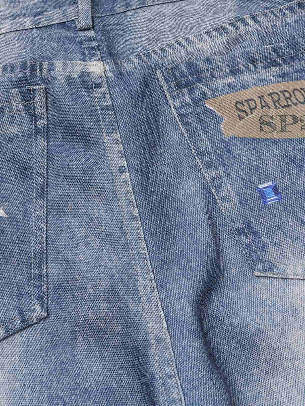 Retro Dachshund 3D Print Washed Distressed Jeans - Image 8