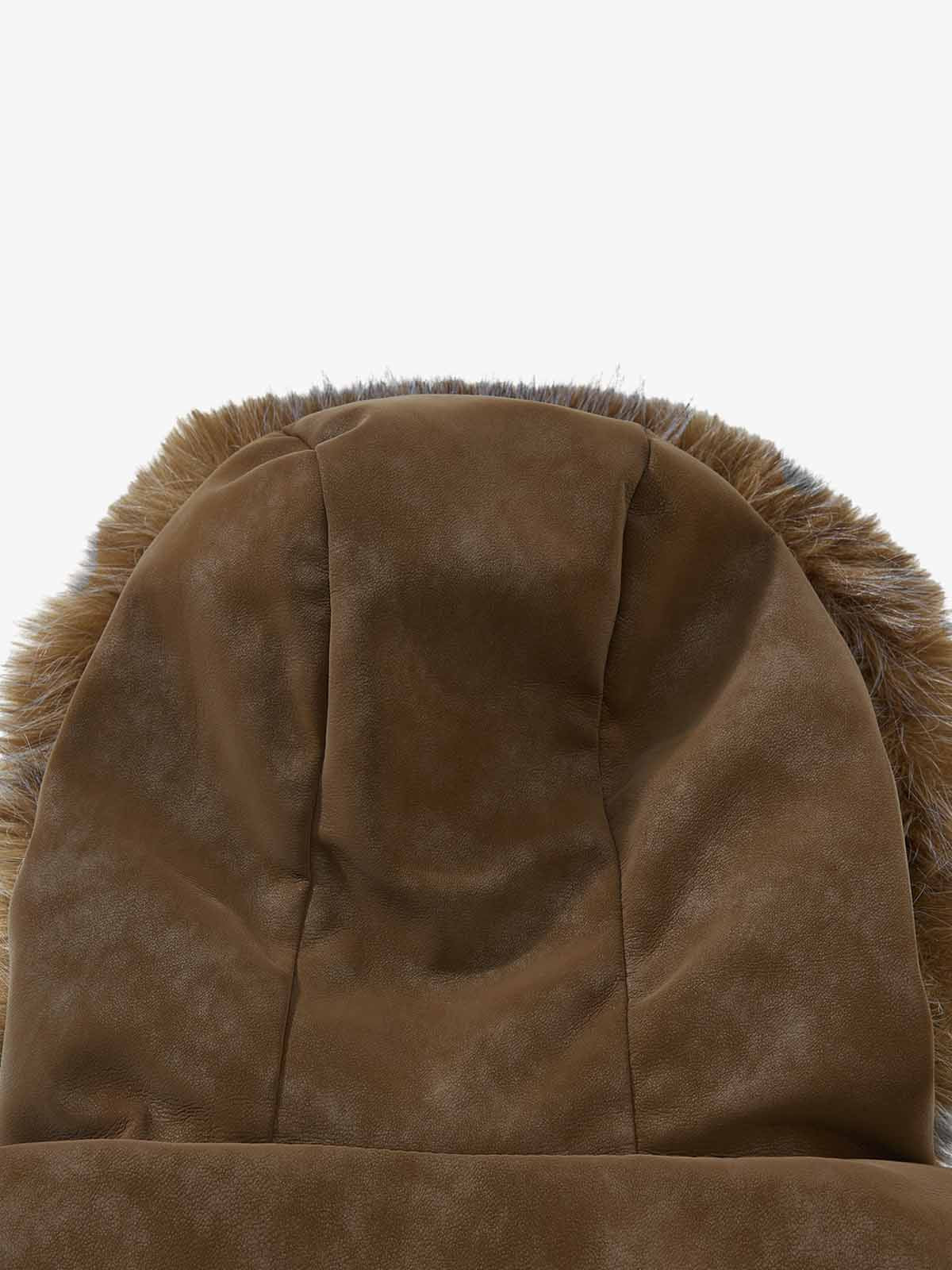 Retro Detachable Faux Fur Collar Suede Fleece Hoodie Jacket - Image 14