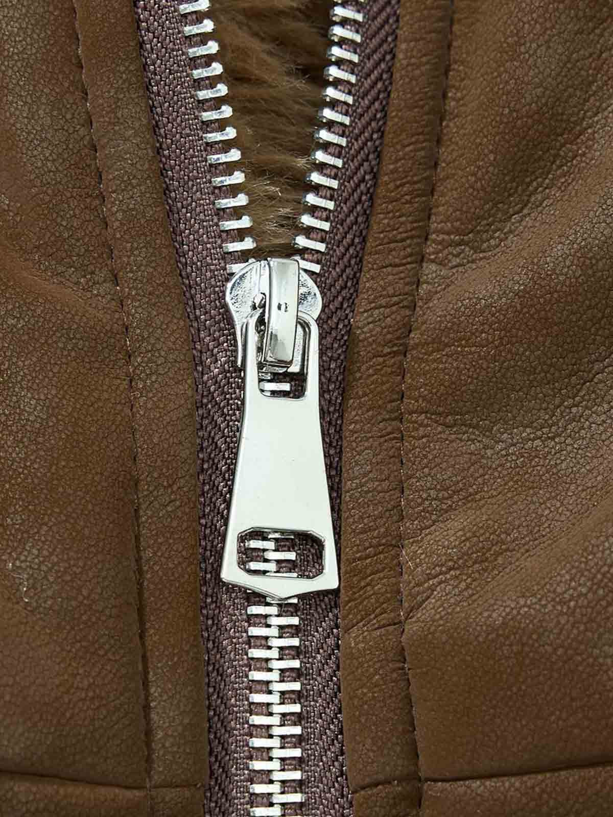 Retro Detachable Faux Fur Collar Suede Fleece Hoodie Jacket - Image 19
