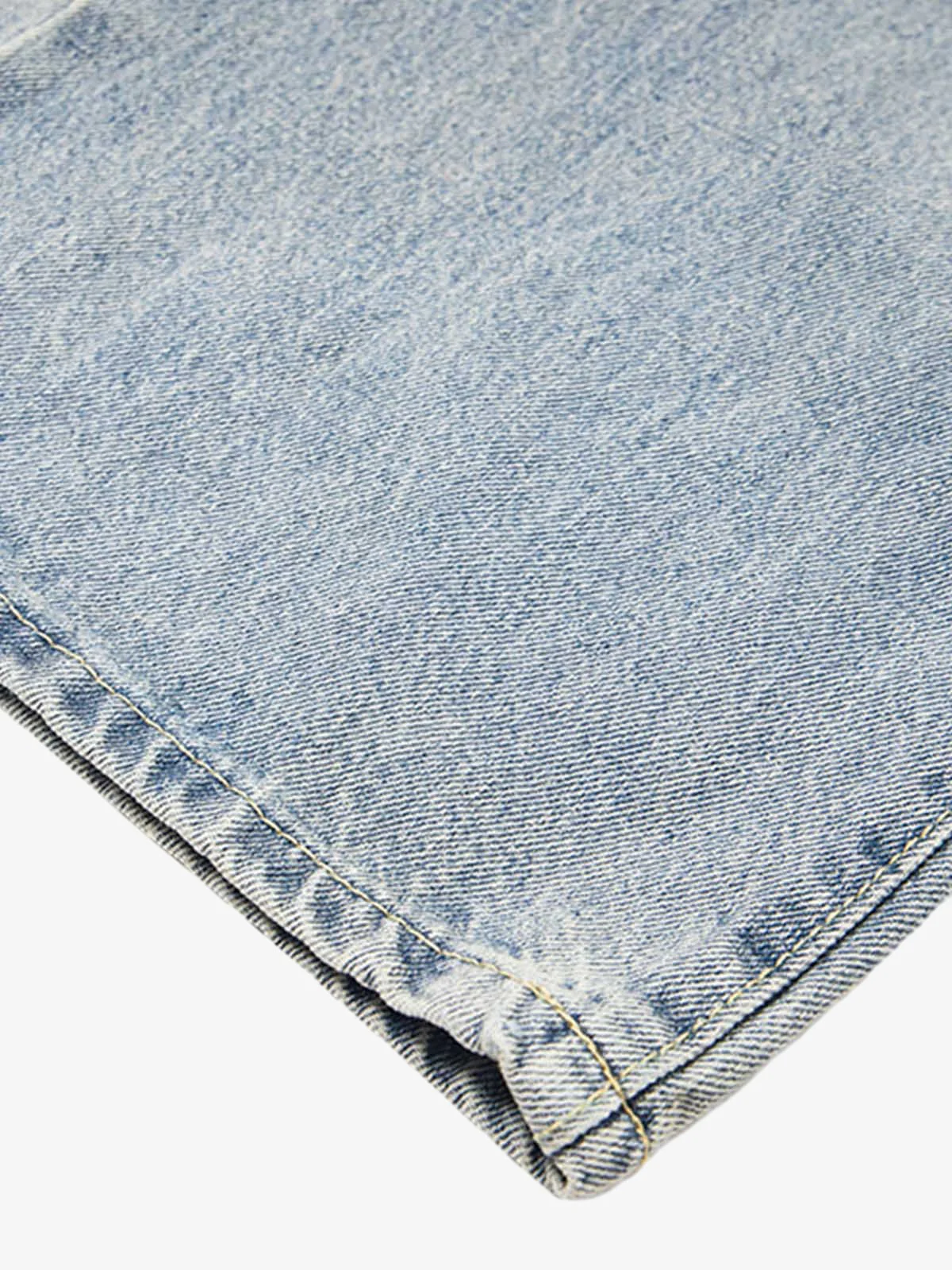 Retro Distressed Dirty Jeans - Image 4