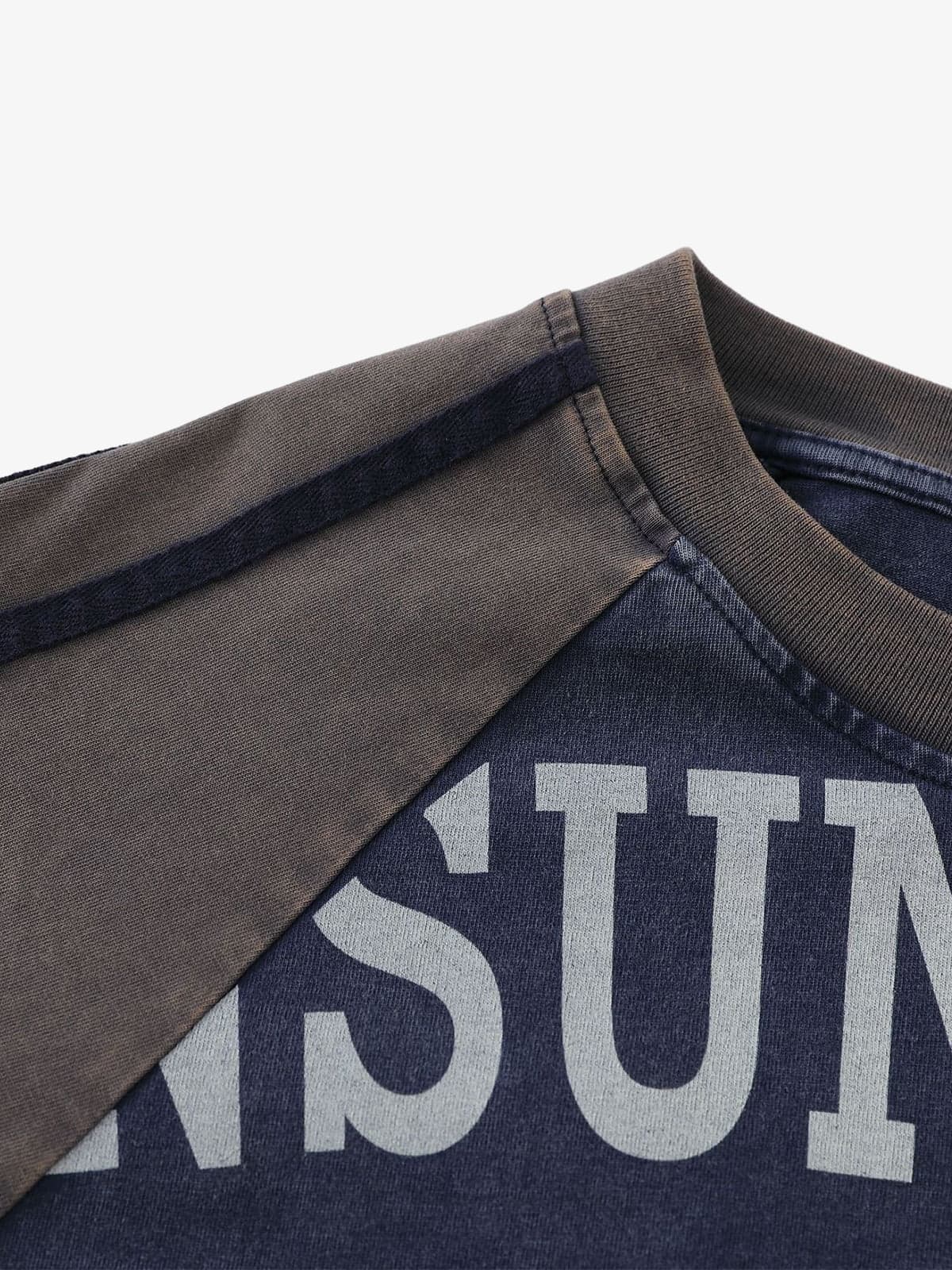 Retro Distressed Motorcycle Colorblock Sweatshirt - Image 7