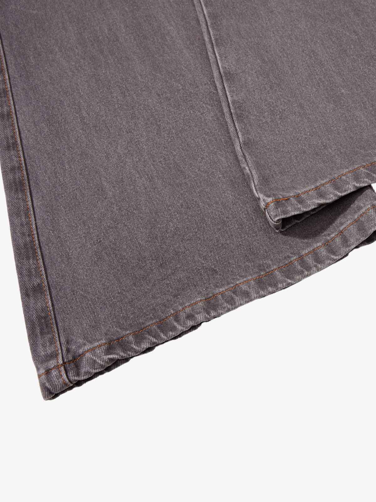 Retro Faded Multi-Pocket Flared Cargo Jeans - Image 10