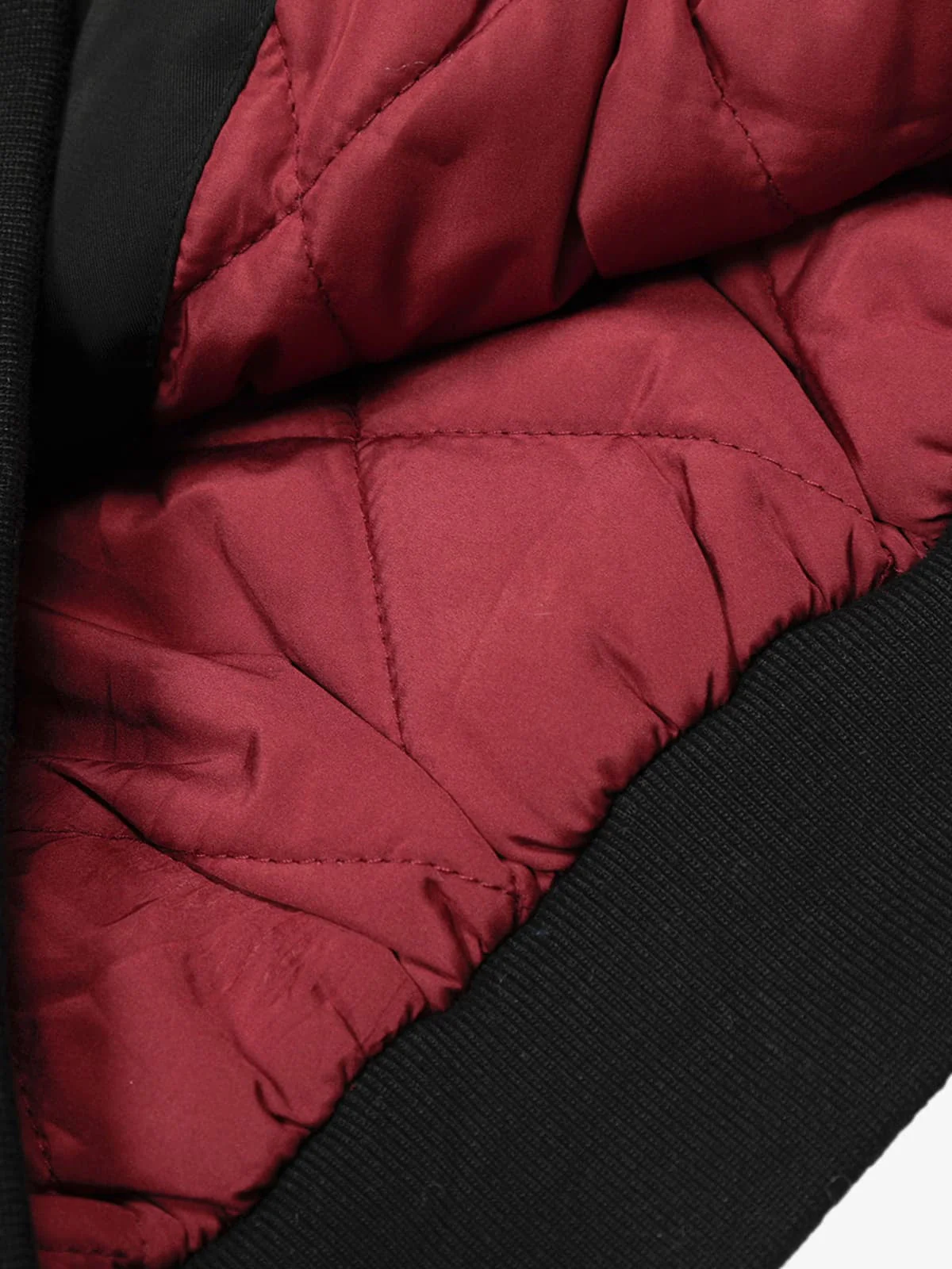 Retro Faux Fur Panel Quilted Zip-Up Bomber Jacket - Image 14