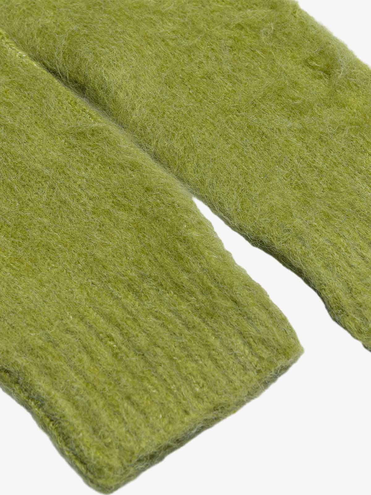 Retro Fuzzy Argyle Jacquard Knit Sweater - Image 7