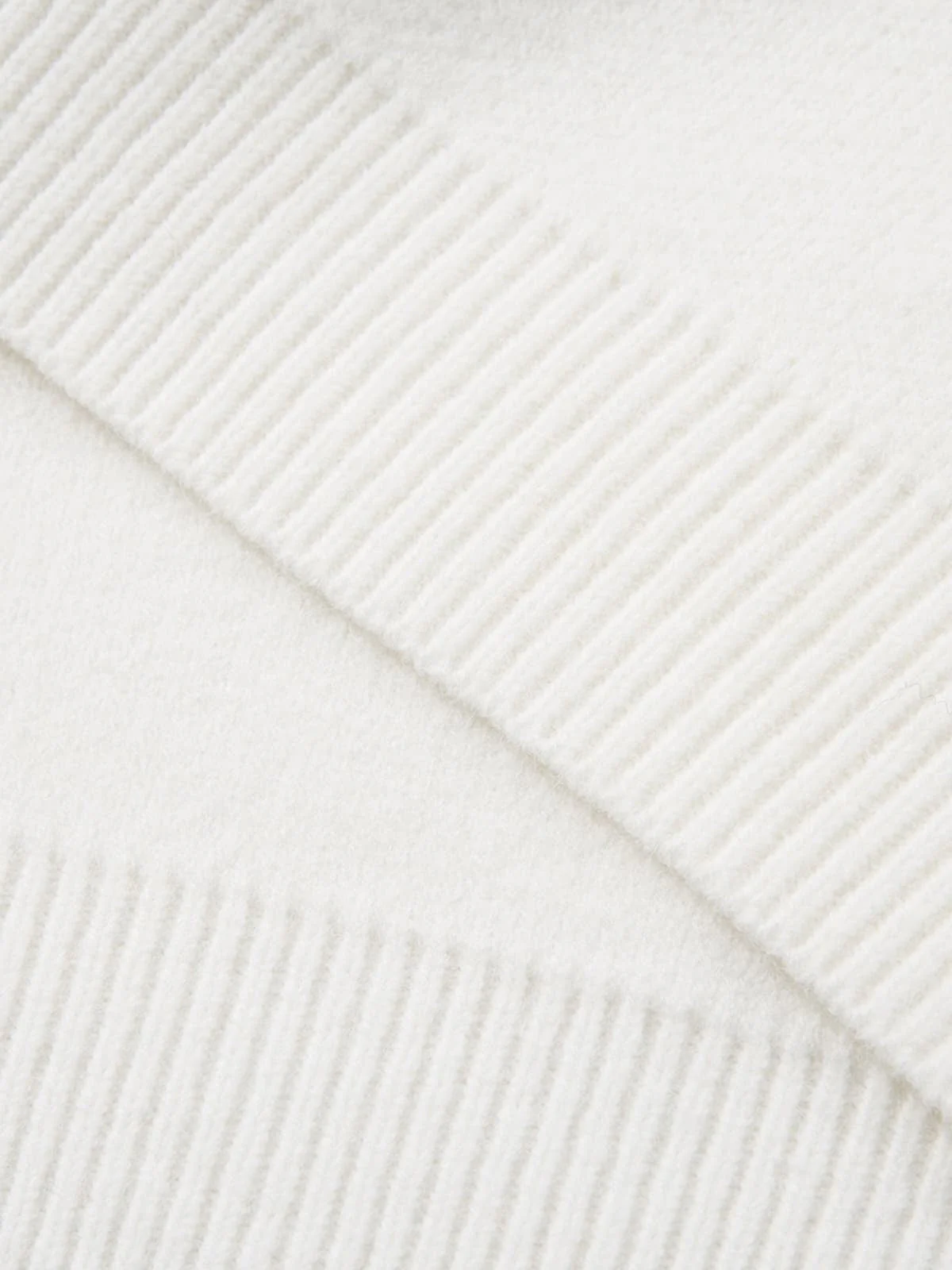 Retro Fuzzy Letter Patch Textured Knit Sweater - Image 11