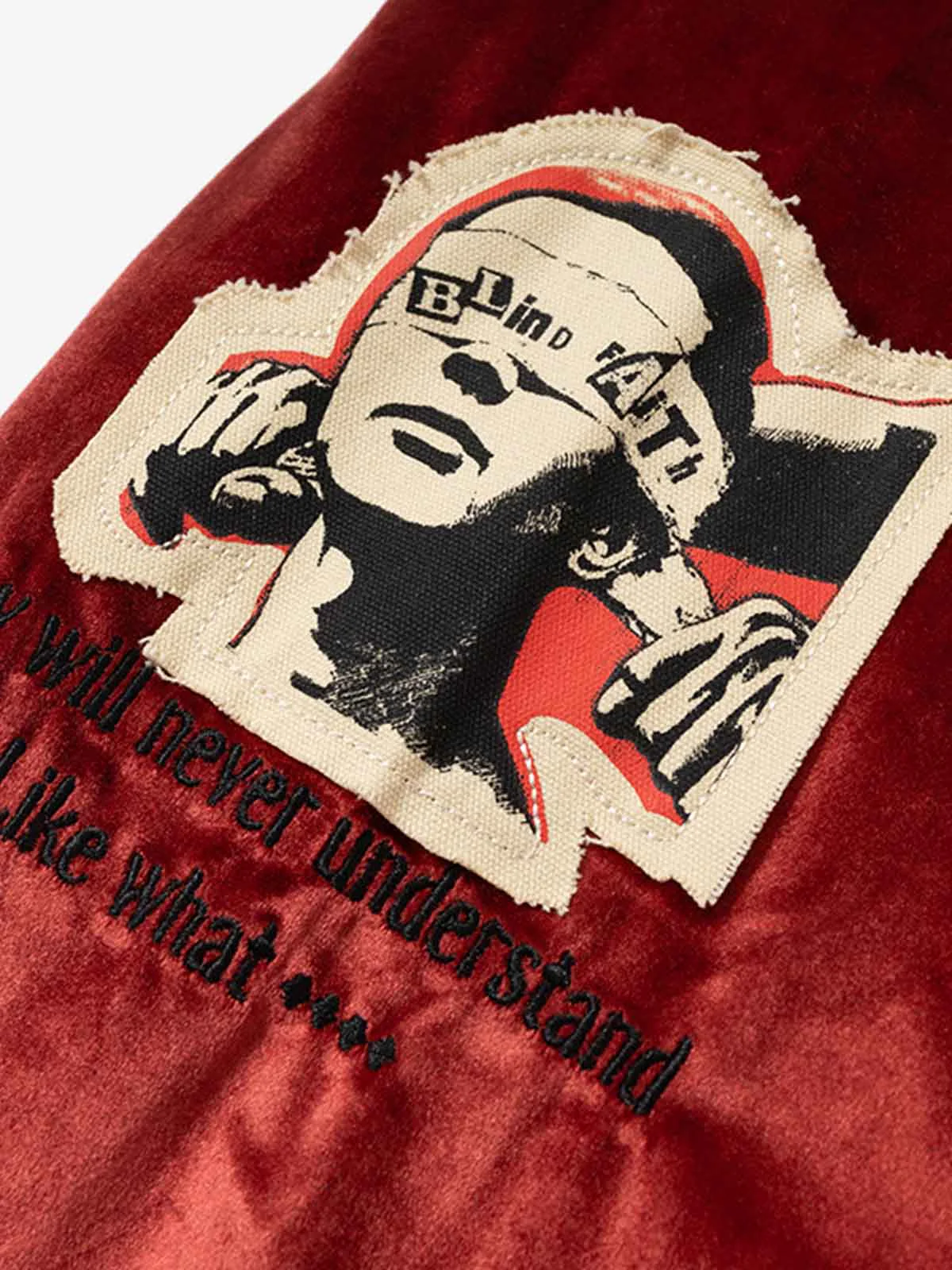 Retro Heavy Design Flight Baseball Jacket - Image 4