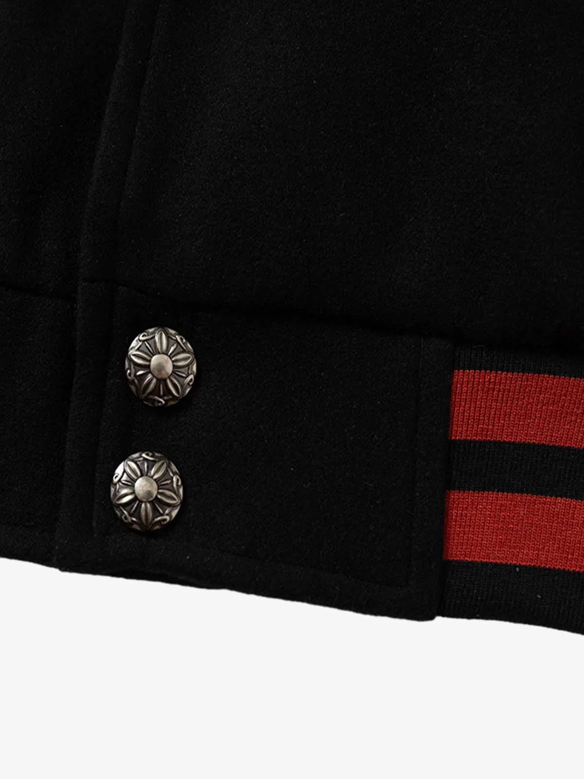 Retro Heavy Design Flight Baseball Jacket - Image 8