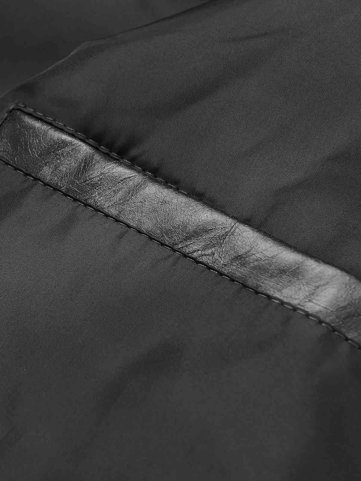 Retro Leather Stand-Collar Elastic Hem Jacket - Image 11