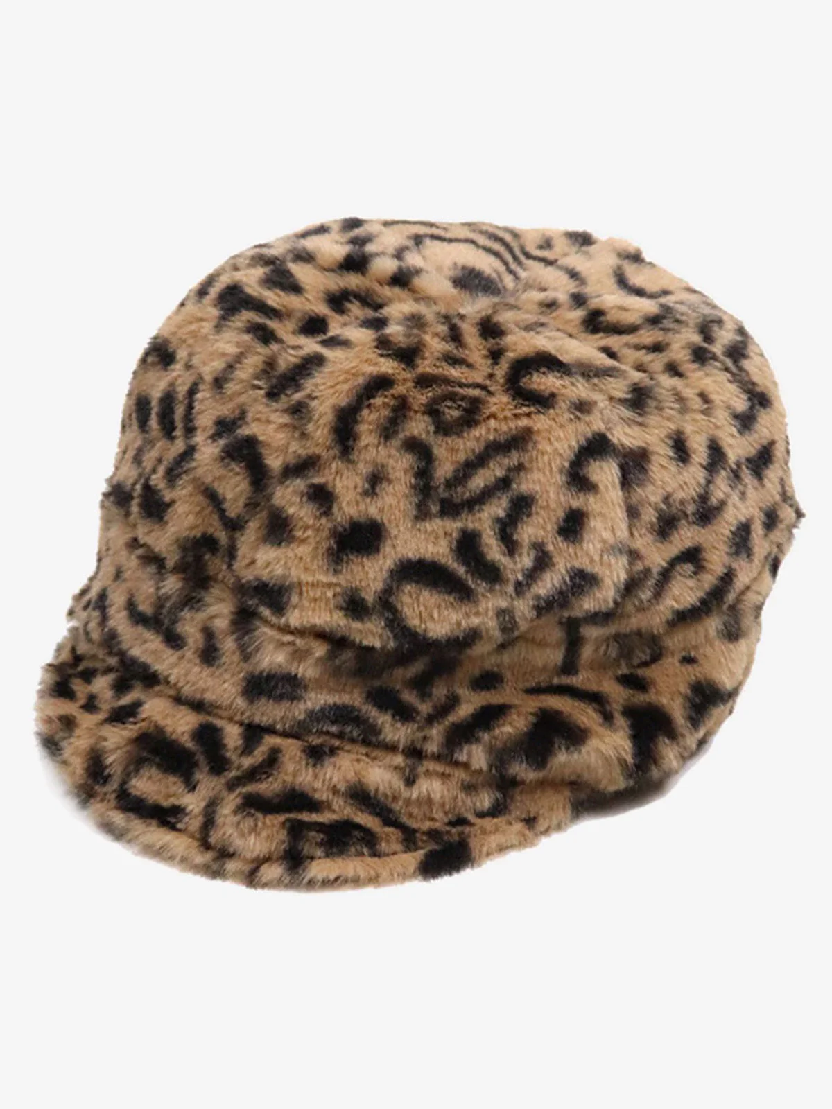Retro Leopard Plush Earmuff Winter Hat - Image 10