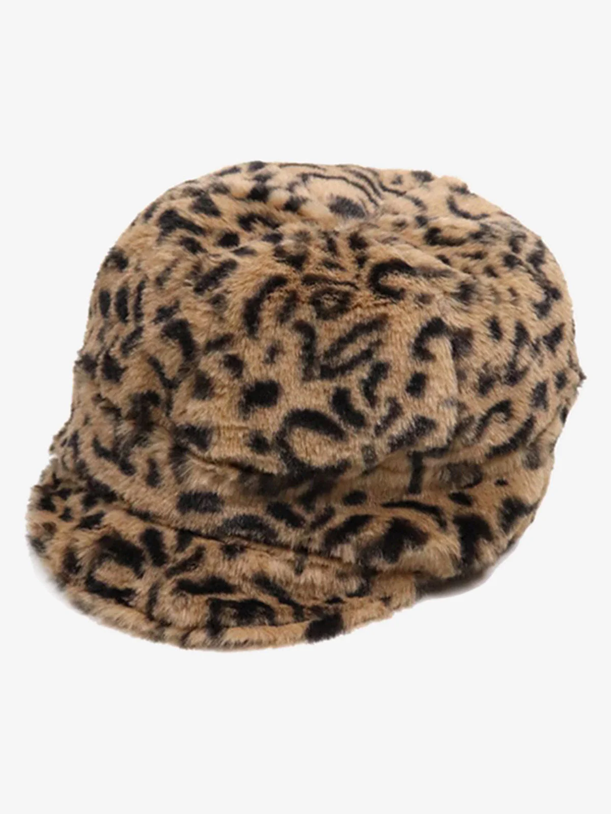 Retro Leopard Plush Earmuff Winter Hat - Image 11