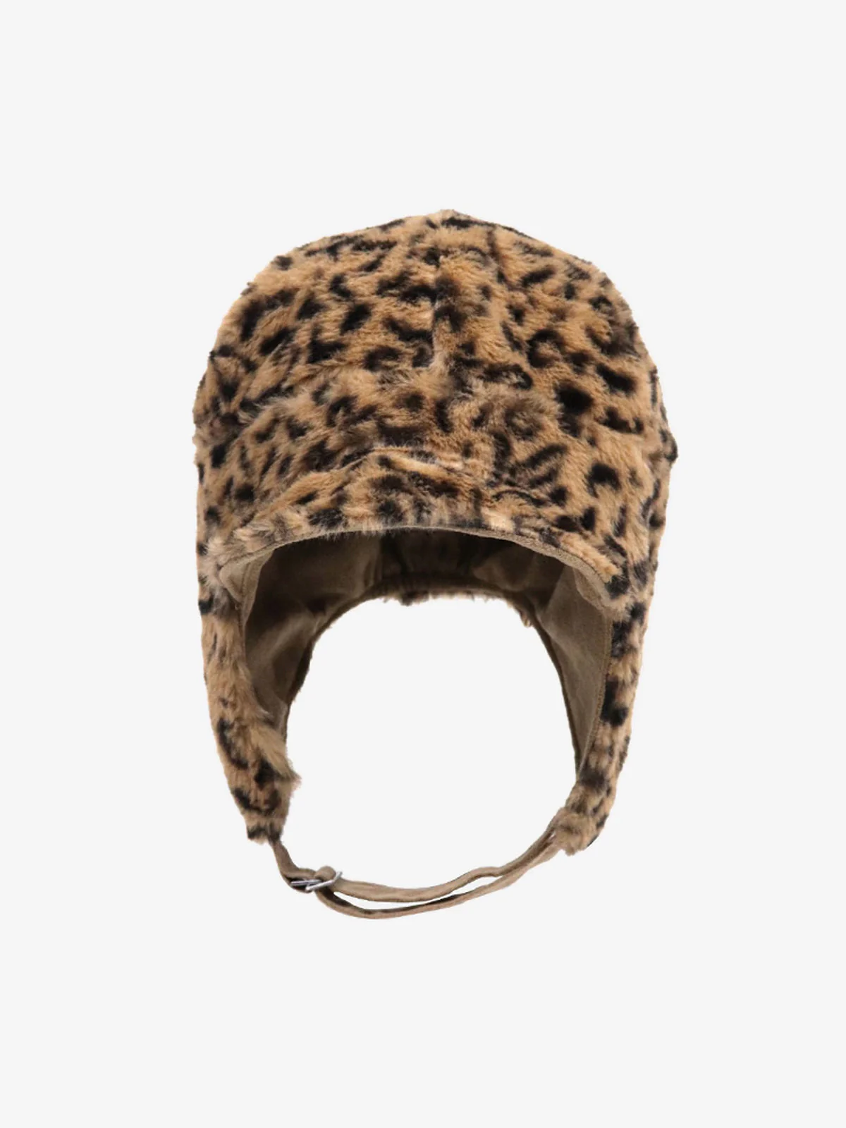 Retro Leopard Plush Earmuff Winter Hat - Image 12