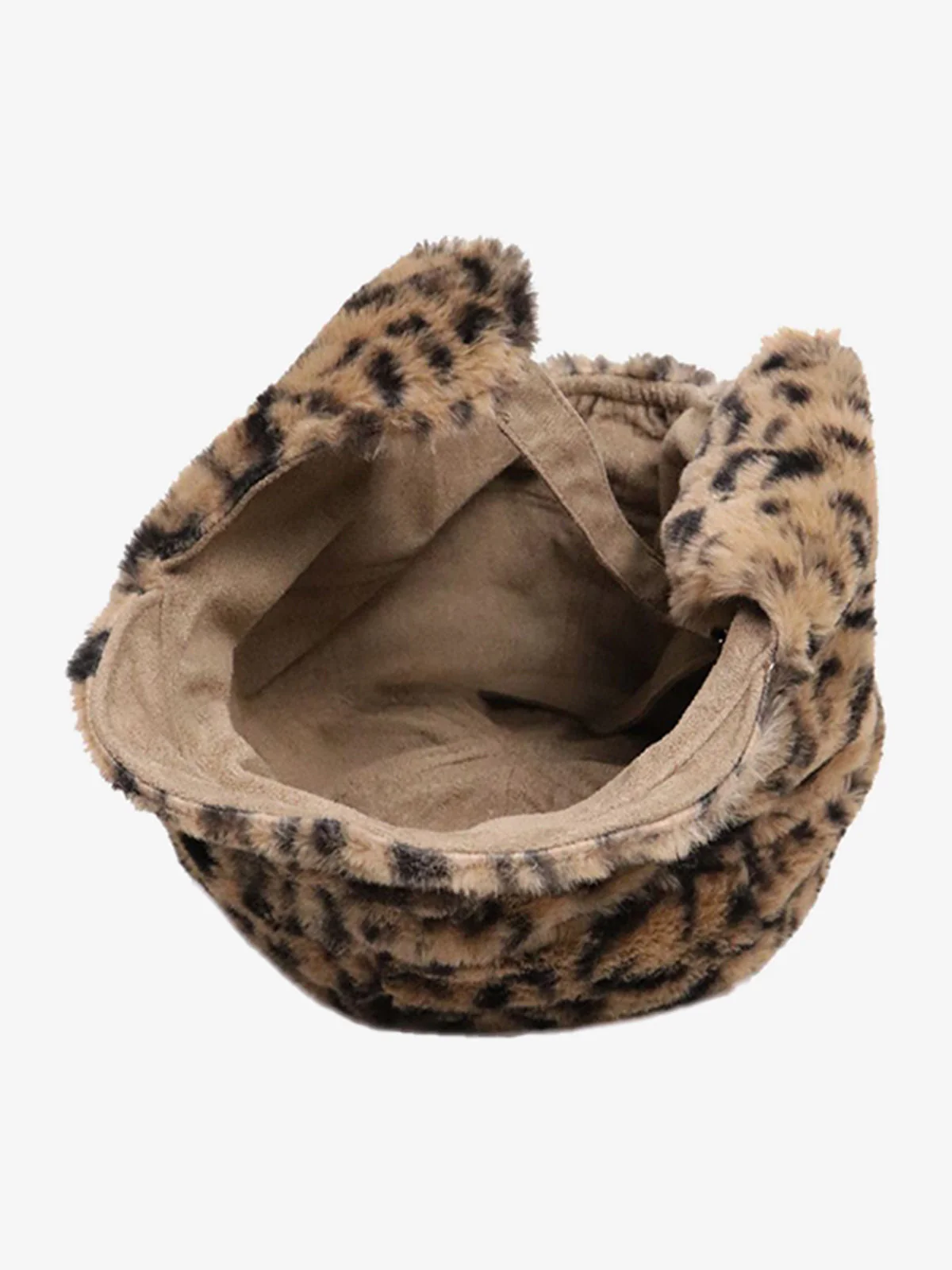 Retro Leopard Plush Earmuff Winter Hat - Image 7