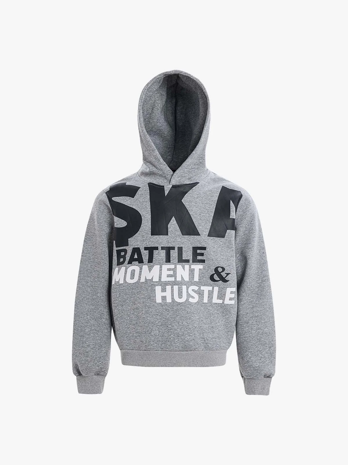 Retro Letter Print Thickened Hoodie