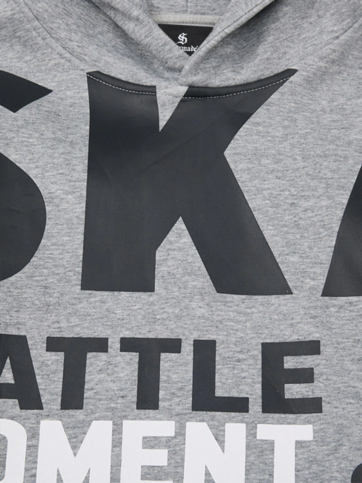 Retro Letter Print Thickened Hoodie - Image 9