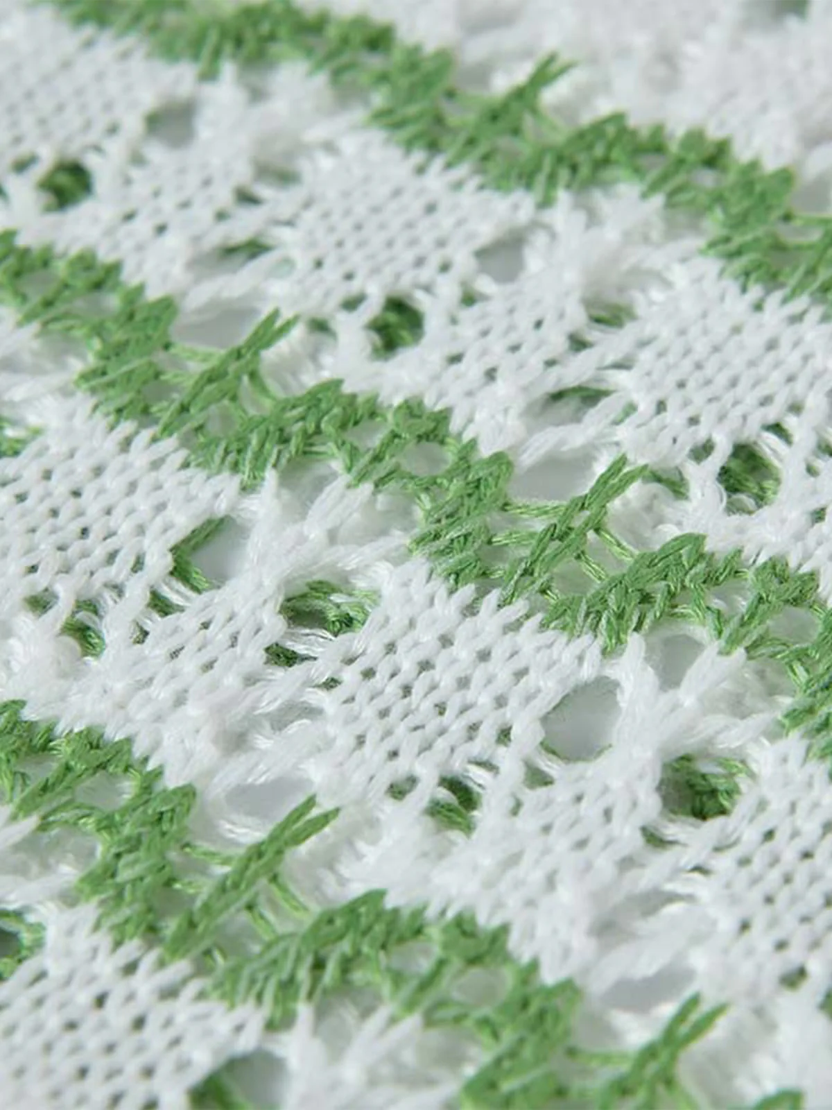 Retro Open-Knit Polo Shirt - Image 8