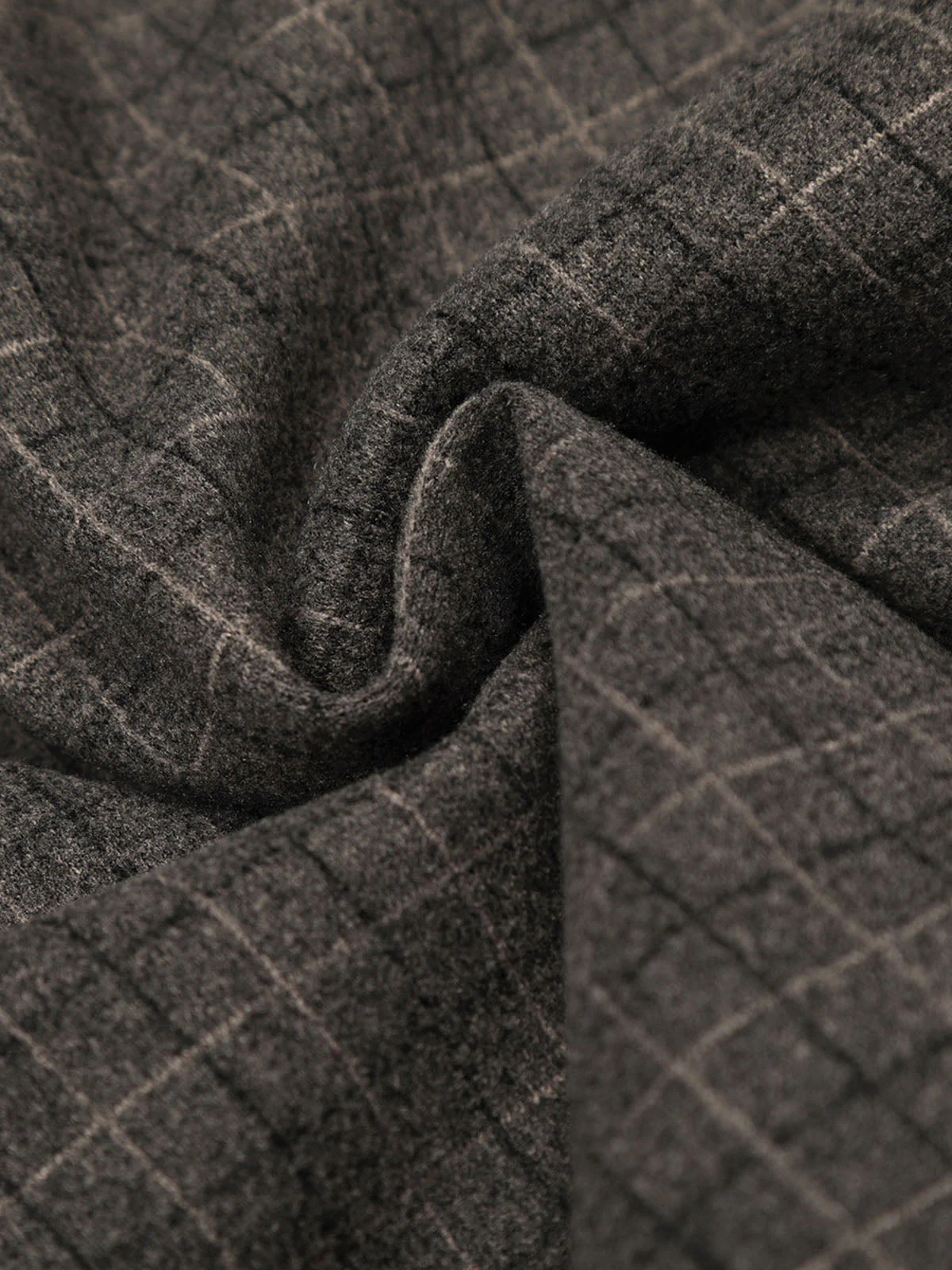 Retro Plaid Fur Collar Warm Padded Jacket - Image 13