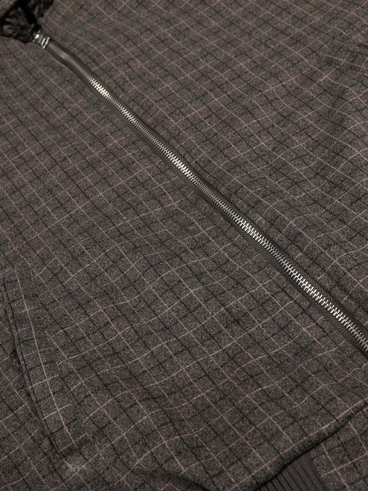 Retro Plaid Fur Collar Warm Padded Jacket - Image 14