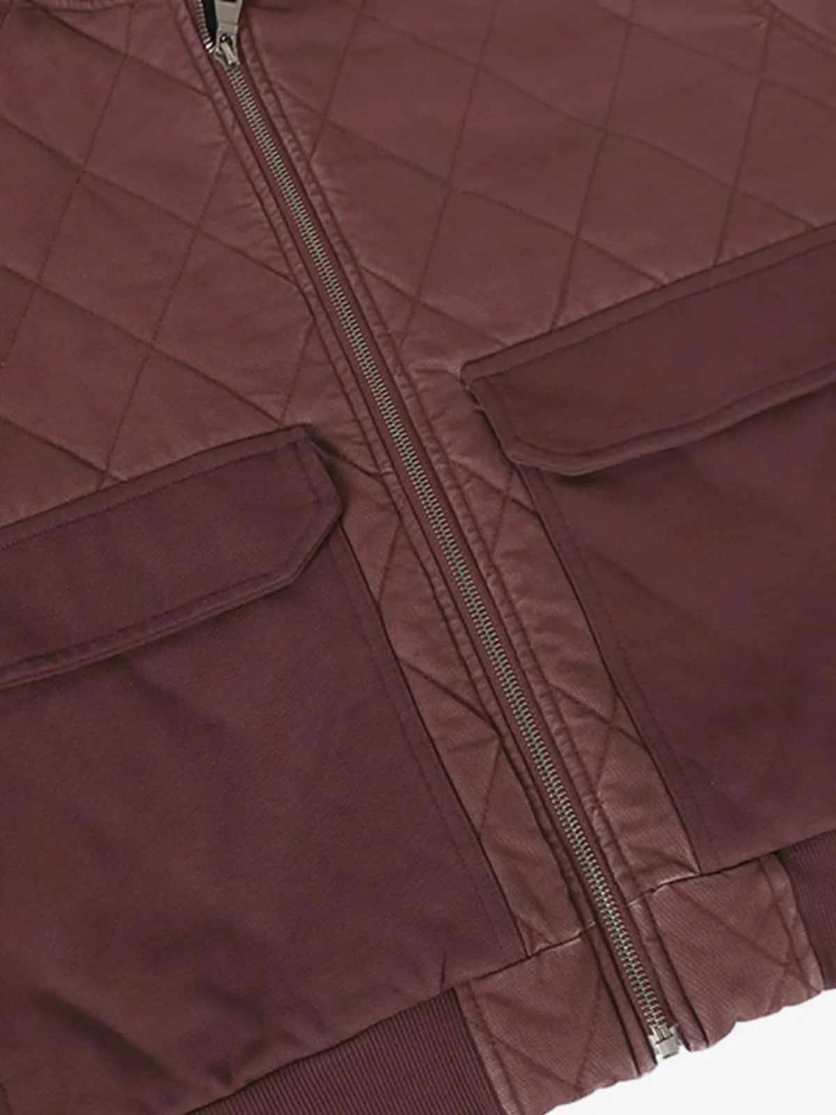 Retro Quilted Patchwork Hooded Cargo Jacket - Image 11