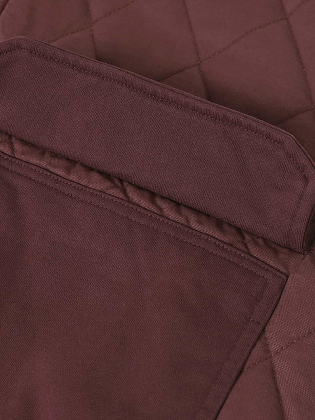 Retro Quilted Patchwork Hooded Cargo Jacket - Image 12