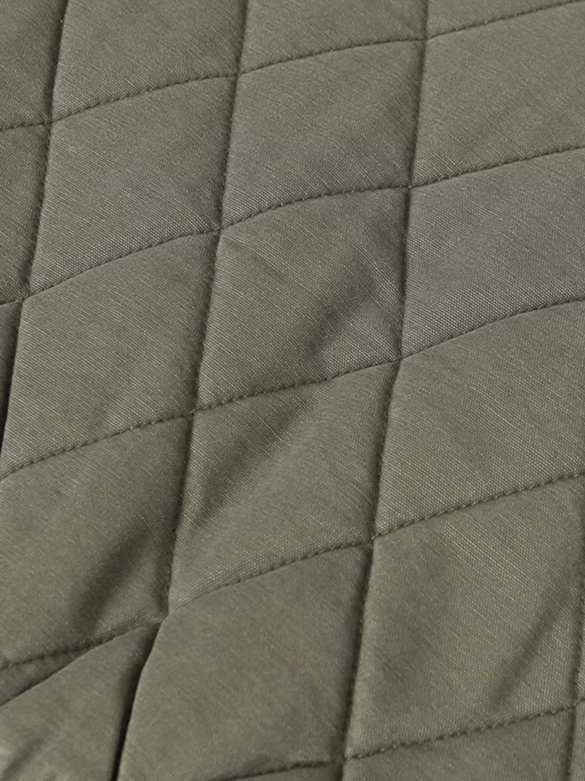 Retro Quilted Patchwork Hooded Cargo Jacket - Image 17