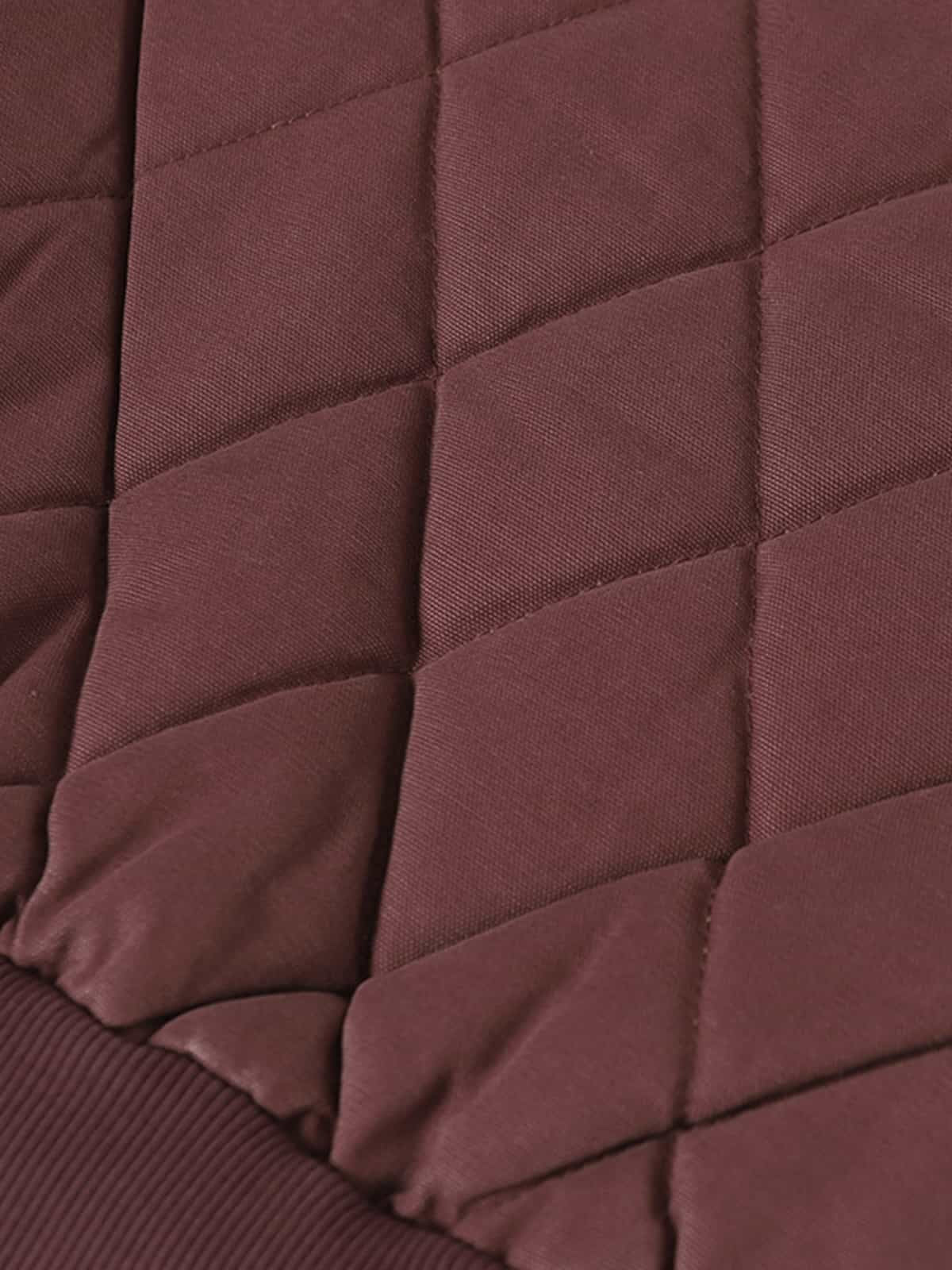 Retro Quilted Patchwork Hooded Cargo Jacket - Image 8