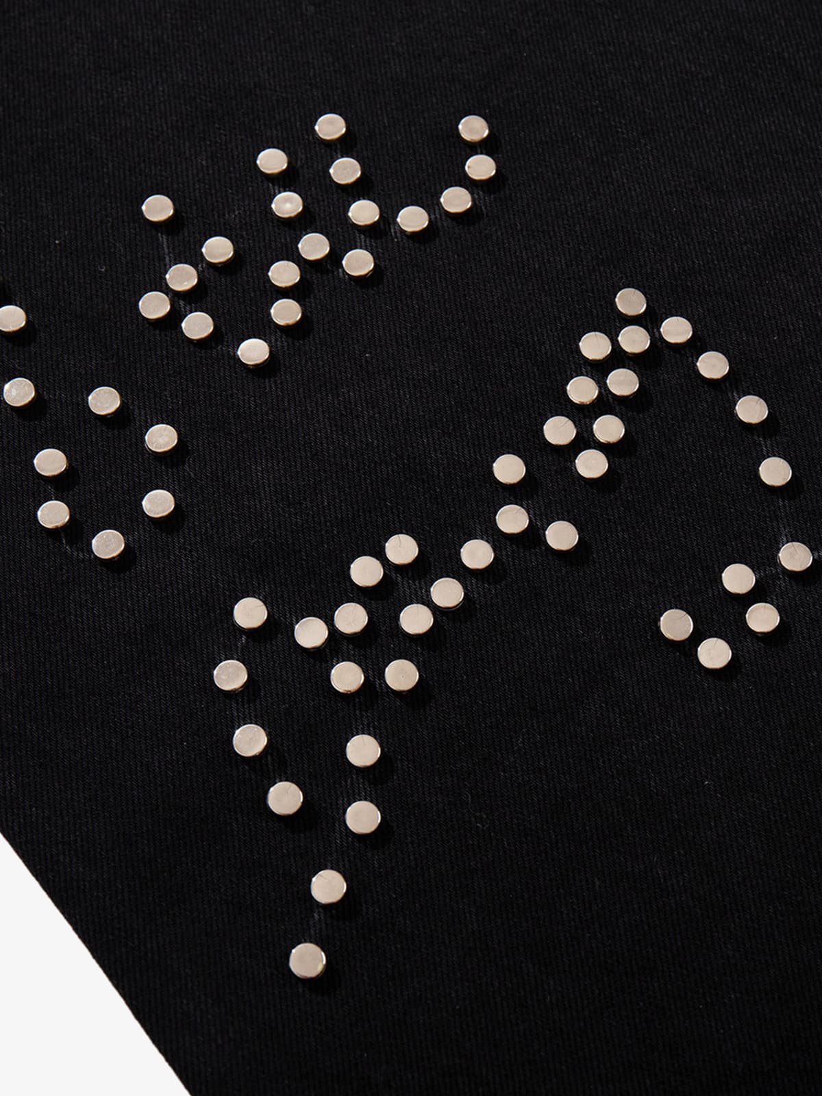 Retro Rhinestone Leopard Patch Music Note Straight Jeans - Image 7