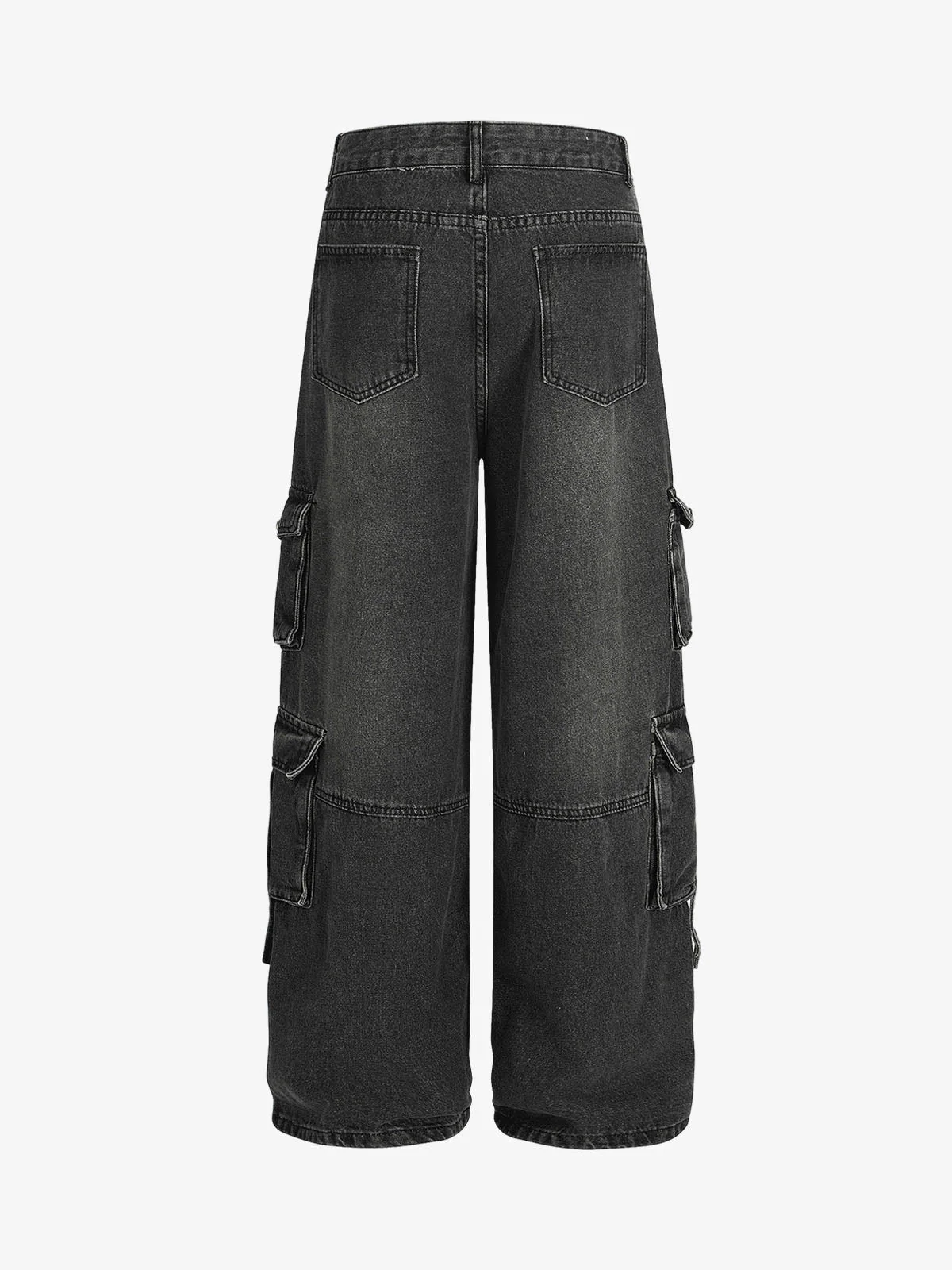Retro Ripped Cargo Jeans - Image 10