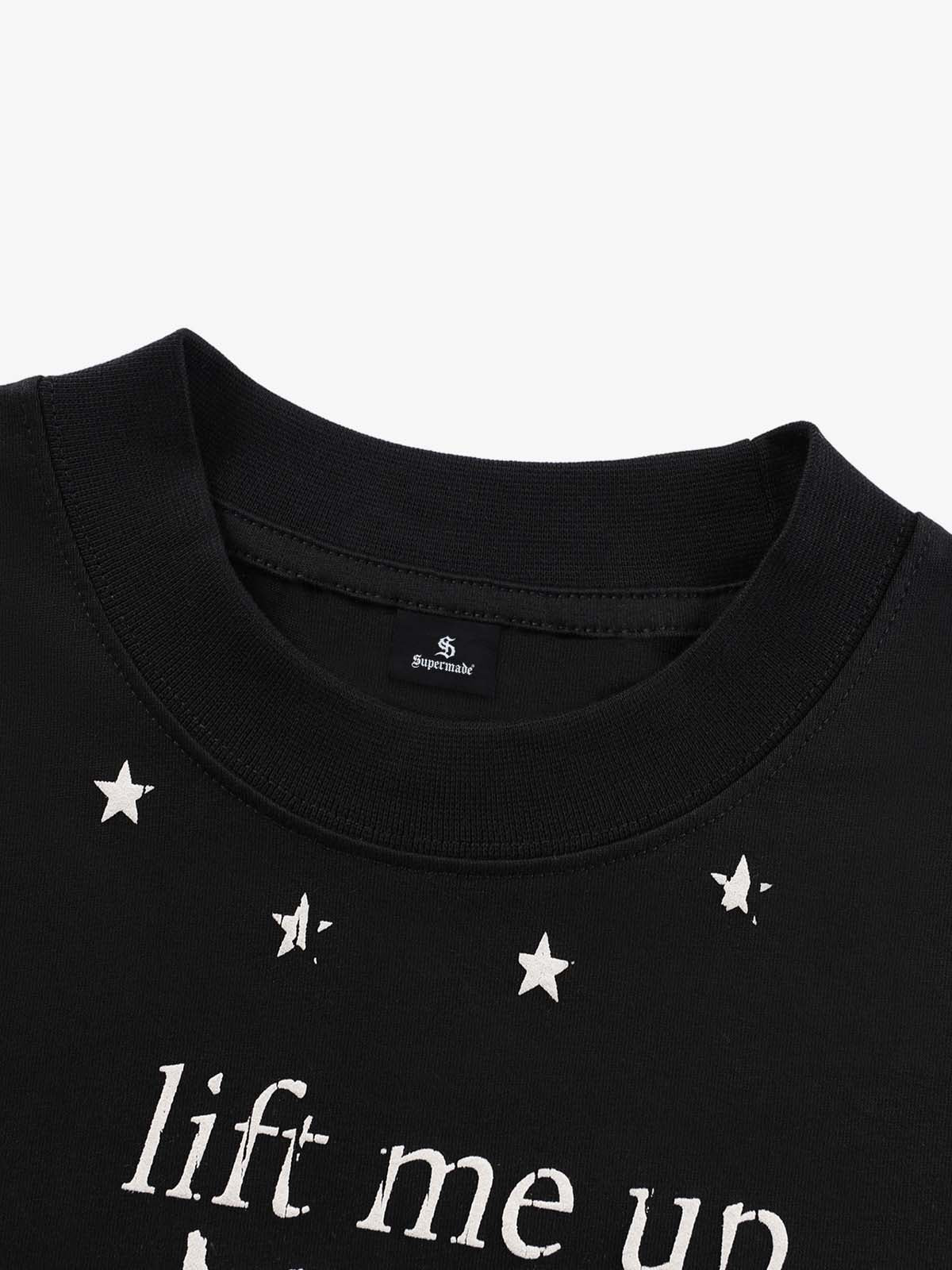 Retro Star Print Long-Sleeved T-Shirt - Image 6