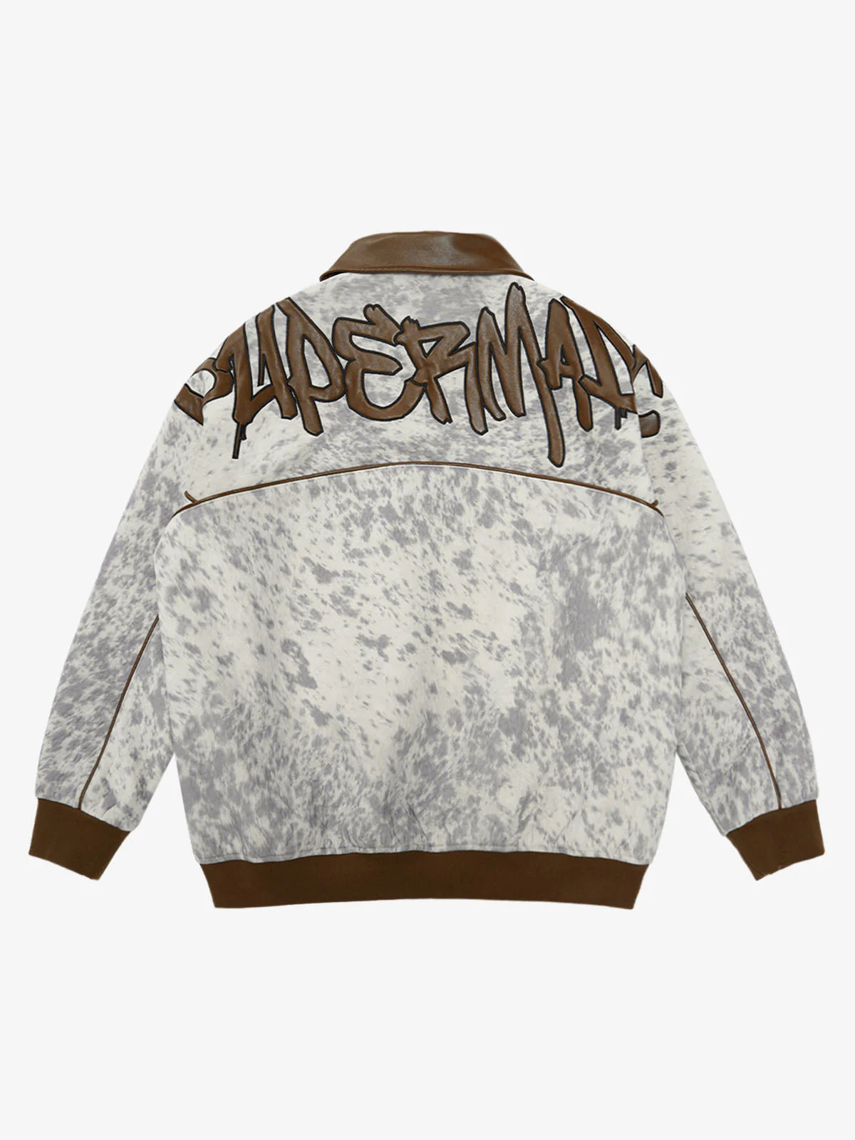 Retro Statement Snow Leopard Fleece Jacket - Image 10