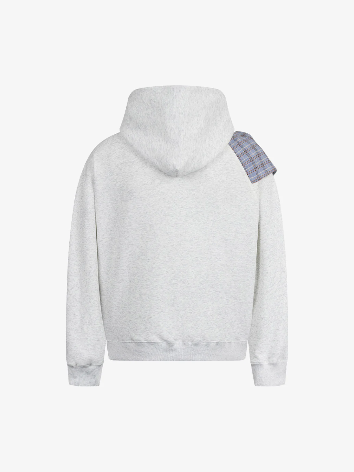 Retro Street Plaid Bow Stitching Hoodie - Image 2