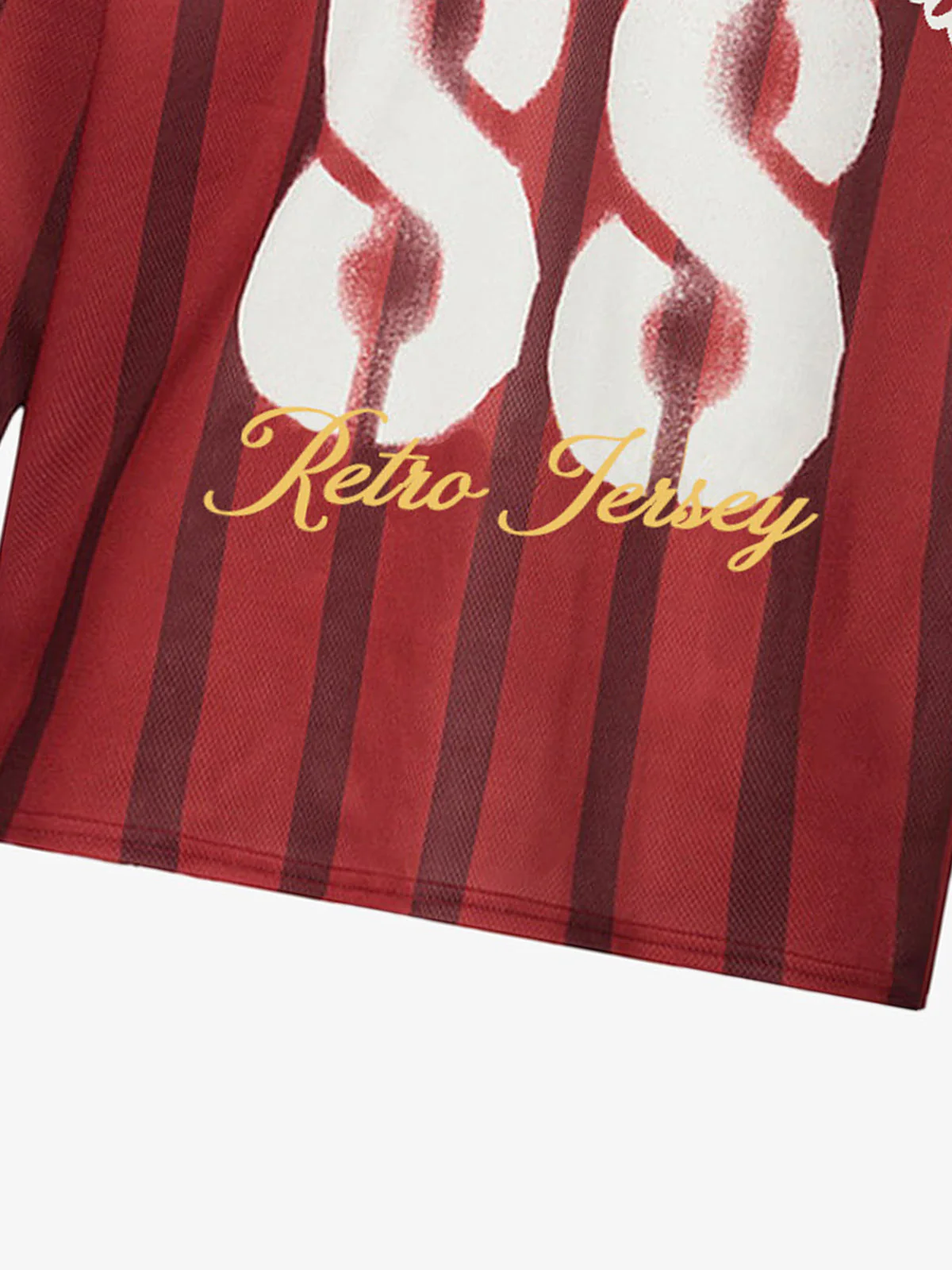Retro Striped 88 Print Graphic Jersey Long-Sleeved T-Shirt - Image 11