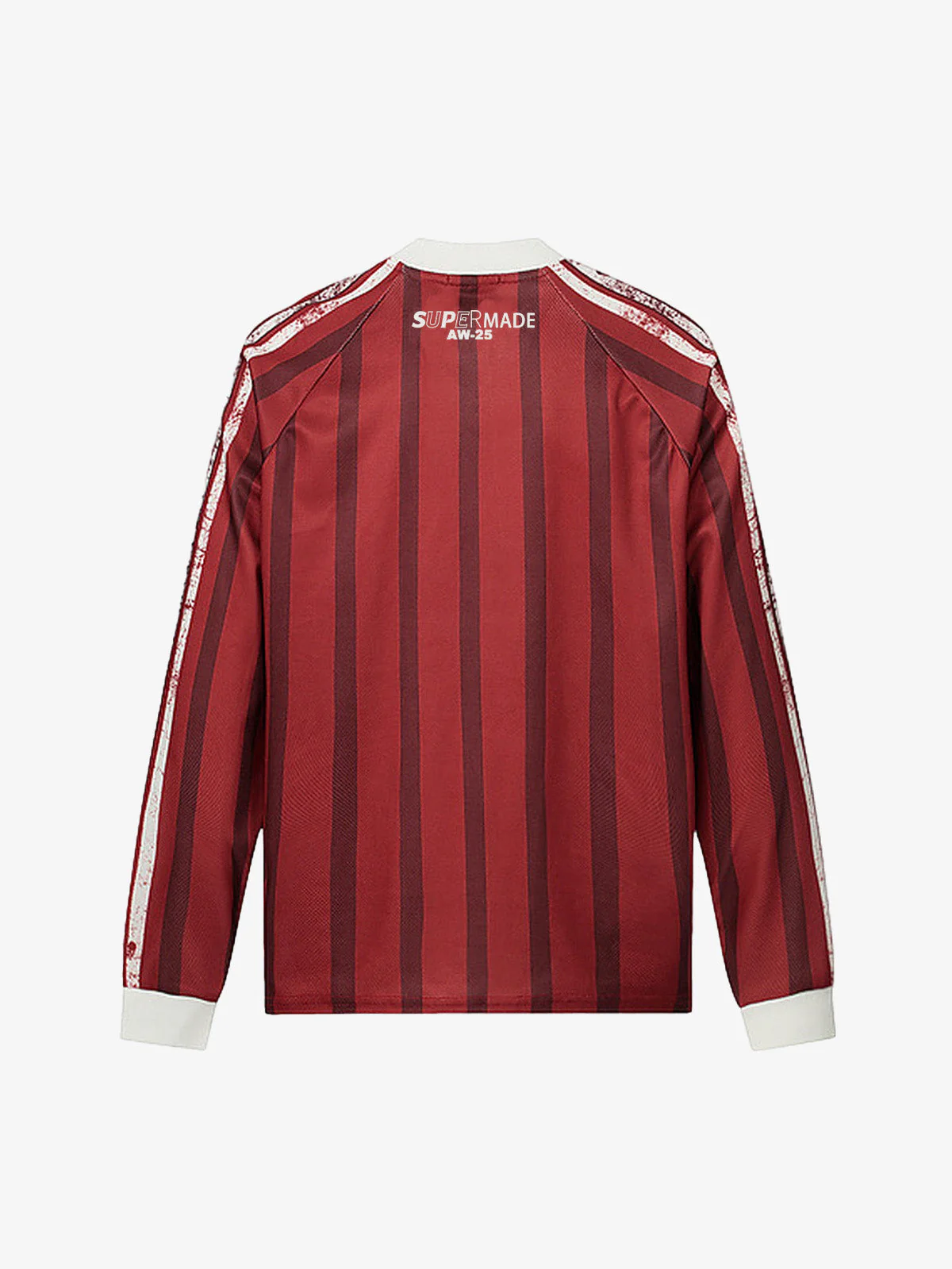 Retro Striped 88 Print Graphic Jersey Long-Sleeved T-Shirt - Image 6