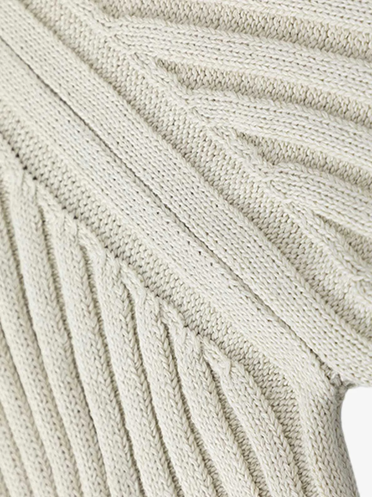 Retro Striped Spray Color Sweater - Image 3